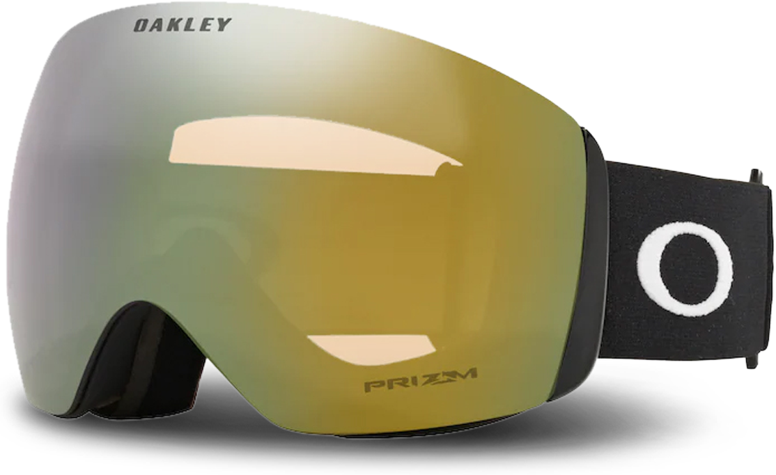 Oakley Maschera Motoslitta  FLIGHT DECK L Prizm Sage Gold Nero Opaco