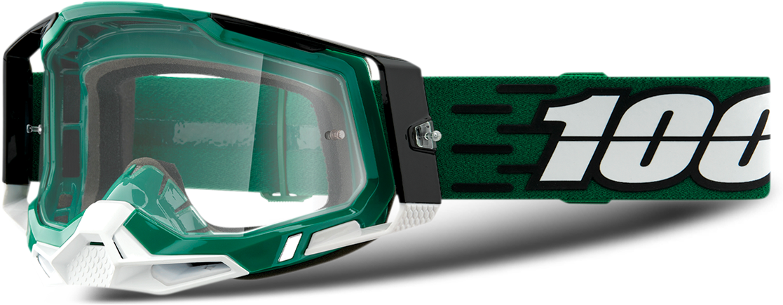 100% Maschera Cross  Racecraft 2 Milori Nero-Verde