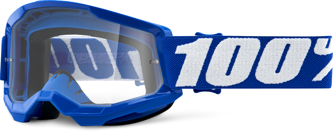 100% Maschera Cross Bambino  Strata 2 Blu