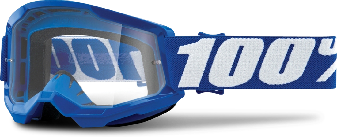 100% Maschera Cross Bambino  Strata 2 Blu