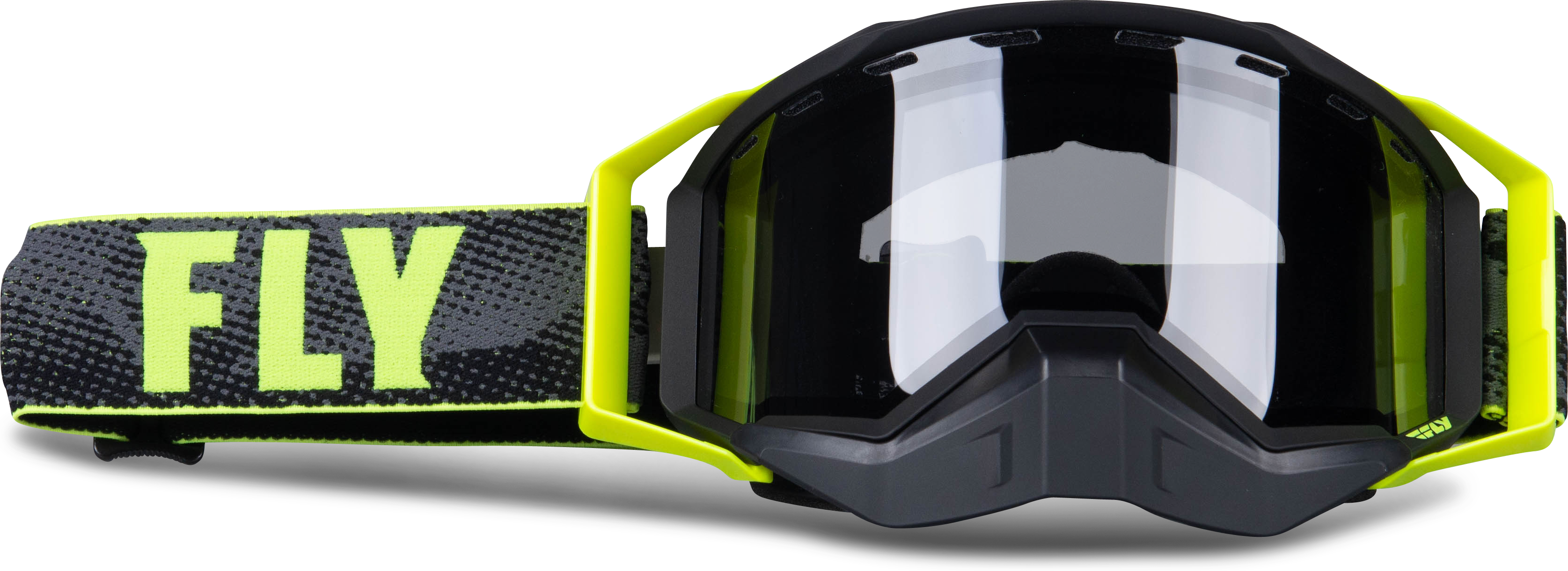 FLY Racing Maschera Motoslitta  Zone Pro Nero-Fluo