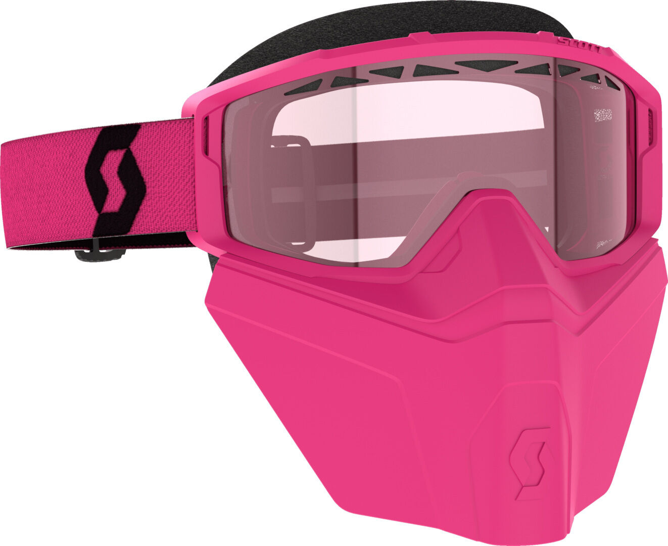 Scott Primal Safari Facemask Occhiali da neve Nero Rosa unica taglia