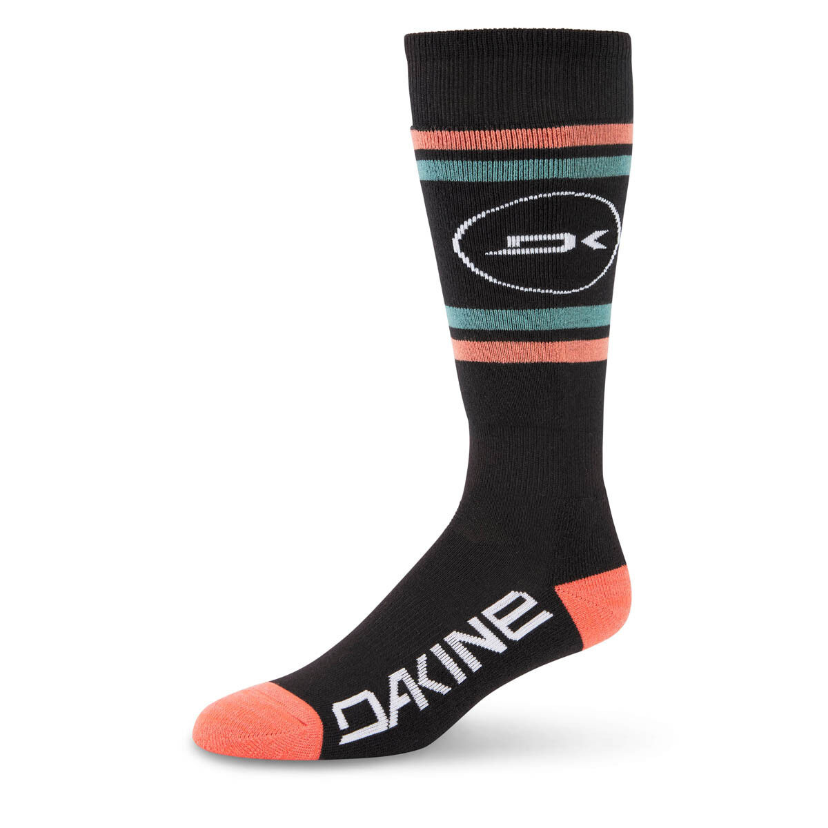Dakine Womens Freeride Sock Dames Ski- / Snowboard Socken Black  - Black - Size: M/L - unisex