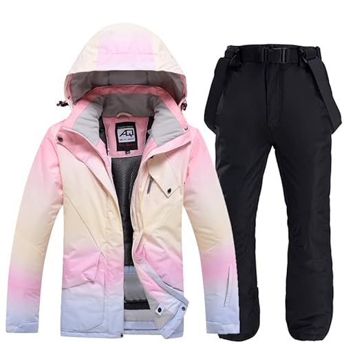 ELTOX Skipak, sneeuwpakken dames sneeuwpak sets waterdicht winter outdoor kleding snowboard kleding ski kostuum jassen + riem broek meisjes