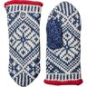 Hestra Nordic Wool Mitt Middle Blue/White 6, Middle Blue/White