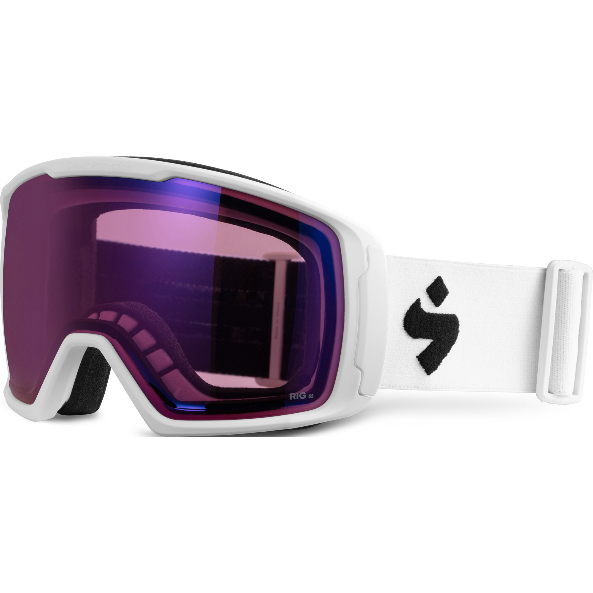 Sweet Protection Clockwork RIG Satin White / RIG Amethyst Goggles 850023-RAMET-SWHT 2019