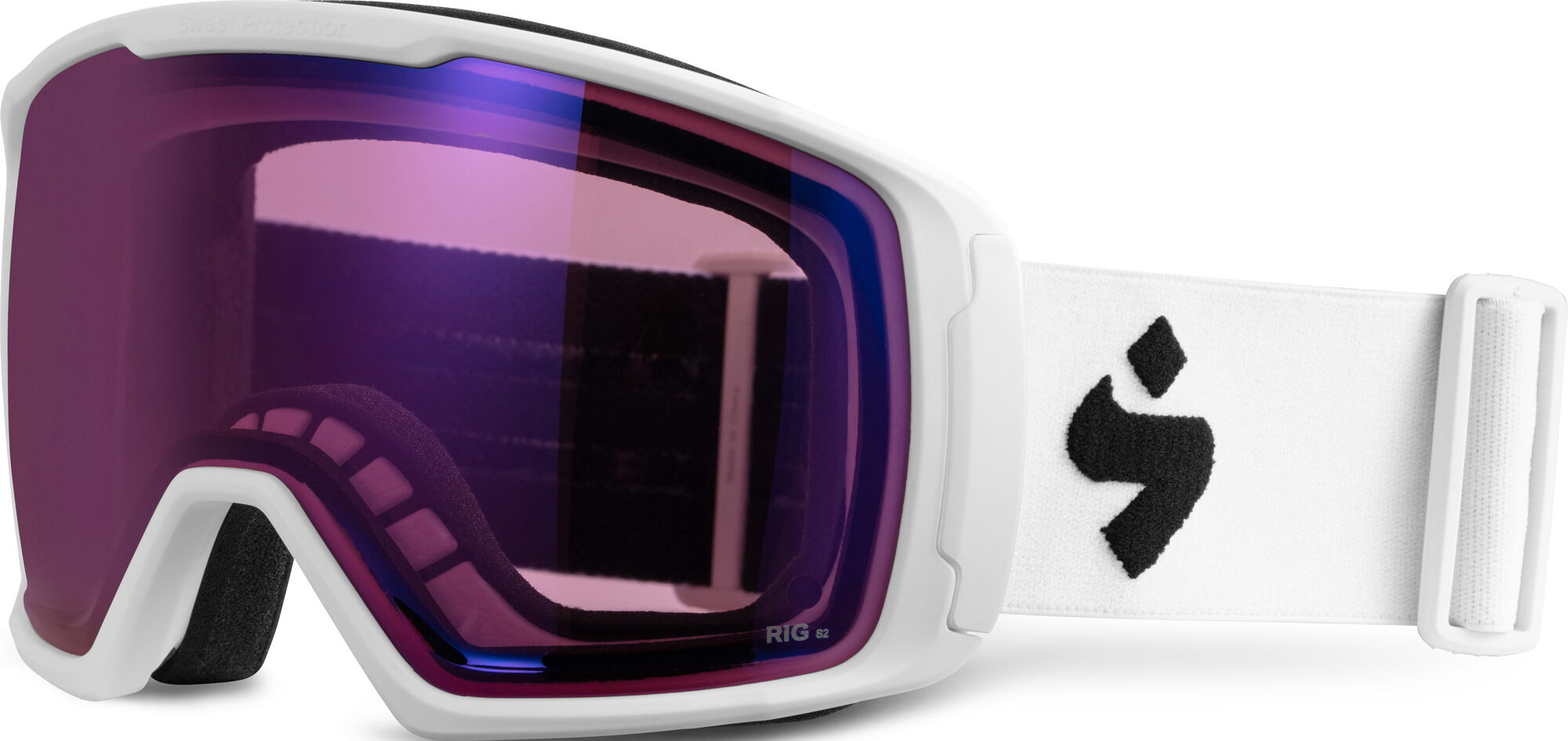 Sweet Protection Clockwork RIG Satin White / RIG Light Amethyst Goggles 850023-RLAME-SWHT 2019