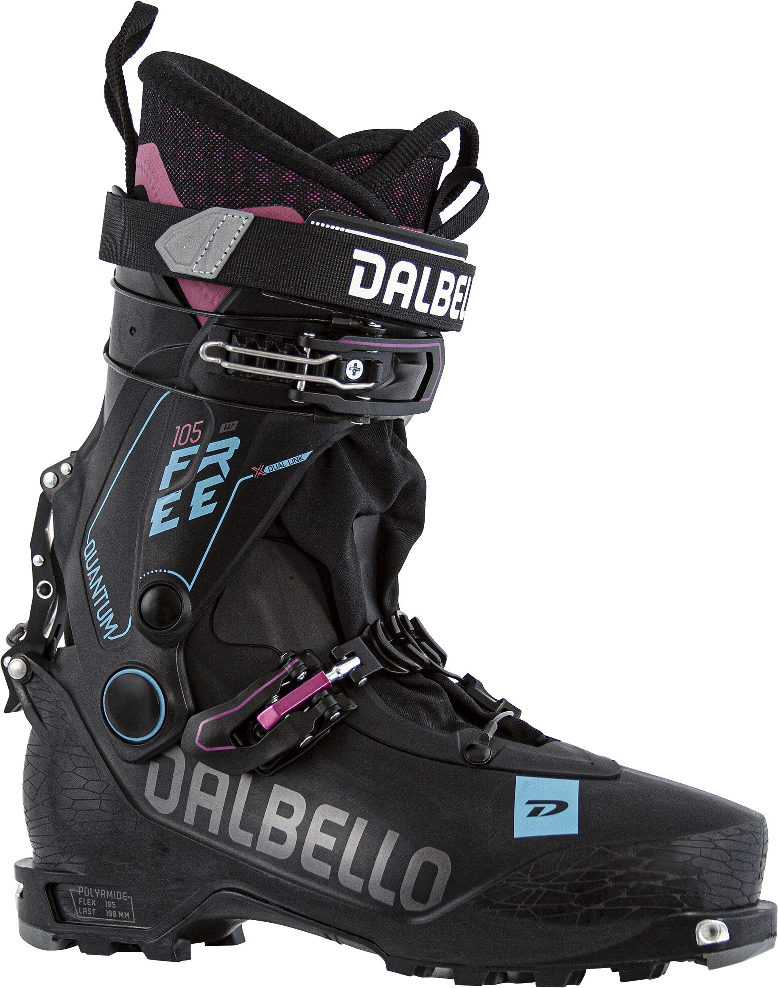 Dalbello Quantum Free 105 W toppturstøvler, dame 21/22 Black / Black 24,5 2021