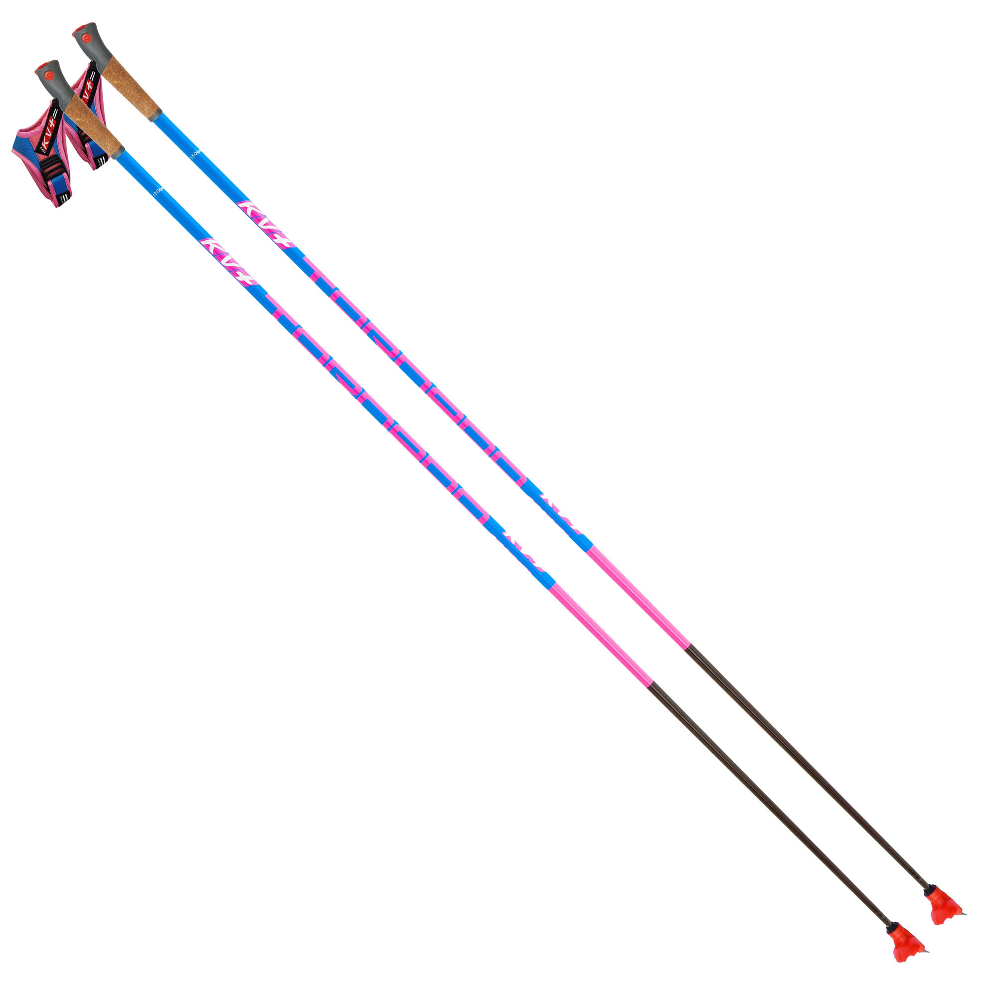 KV+ Tornado Pink Clip QCD skistaver Blå/Rosa ( KV0216) 137,5cm