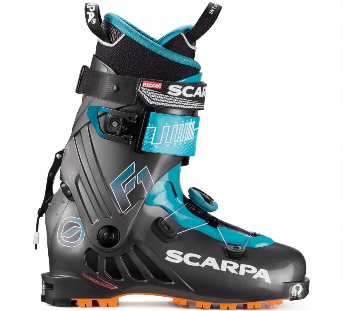 Scarpa F1 toppturstøvler, herre 19/20 Anthracite-Pagoda 29,5 2019