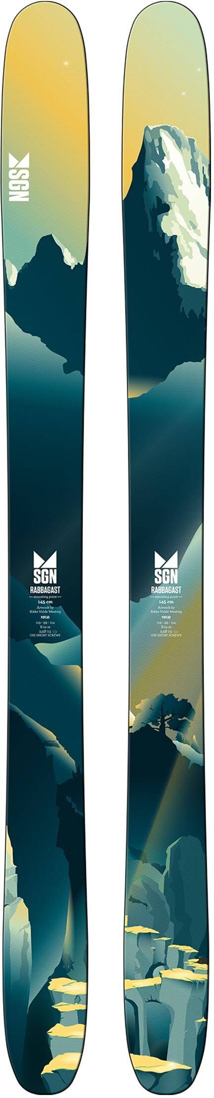 SGN skis Rabbagast juniorski 21/22  145 cm 2021