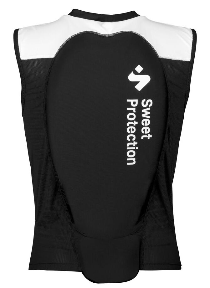 Sweet Protection Back Protector Vest W ryggplate, dame True Black/Snow White TBSWT S