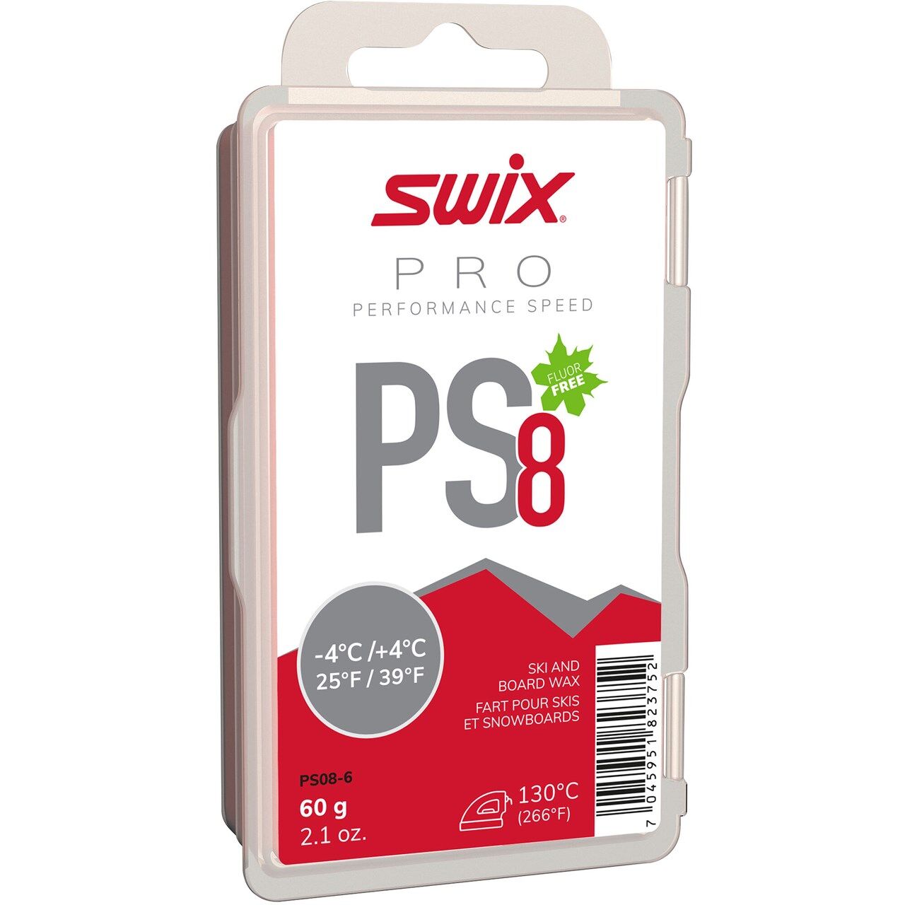 Swix PS8 Red, -4°C/+4°C, 60g PS08-6 2020