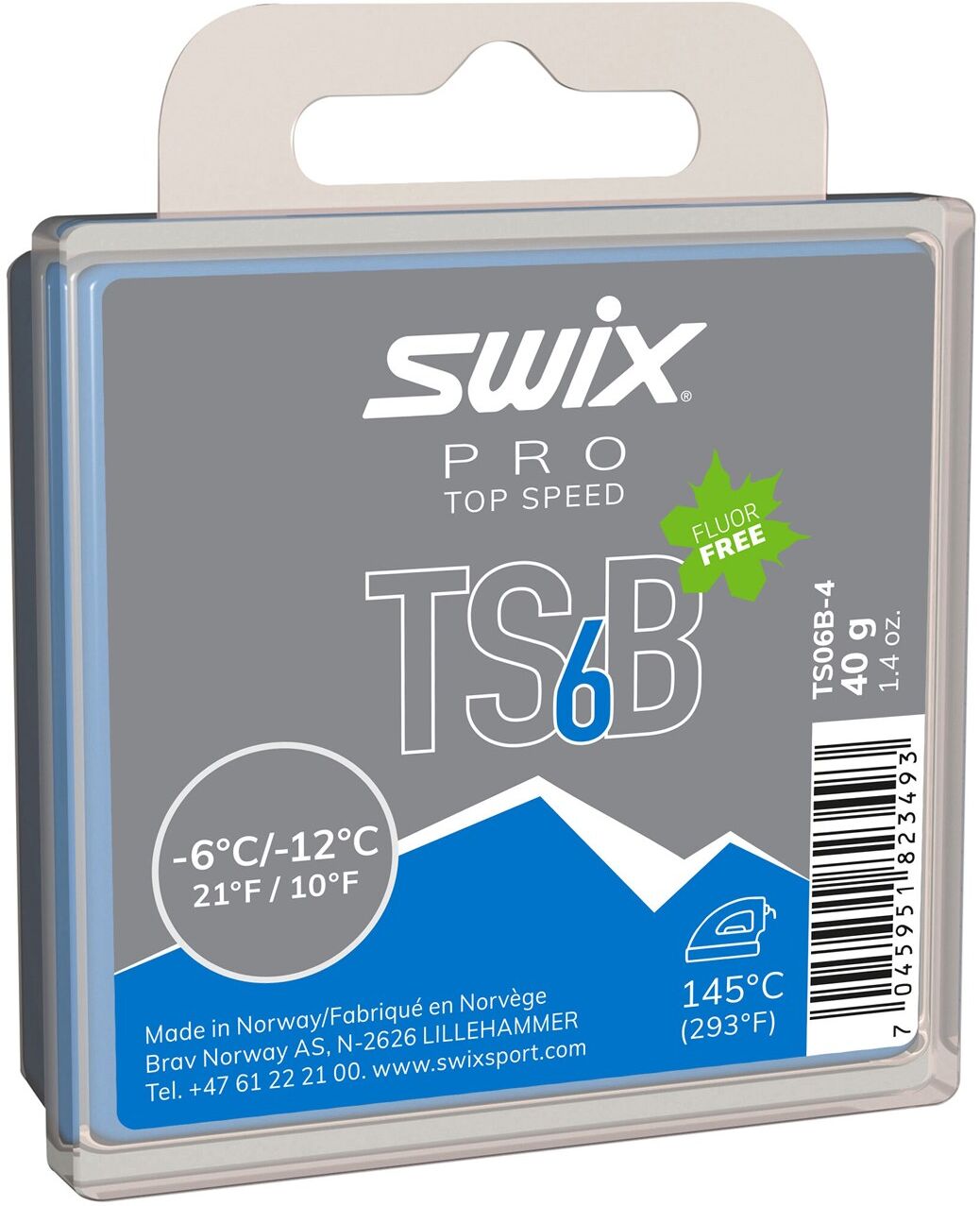 Swix TS6 Black, -6°C/-12°C, 40g TS06B-4 2020