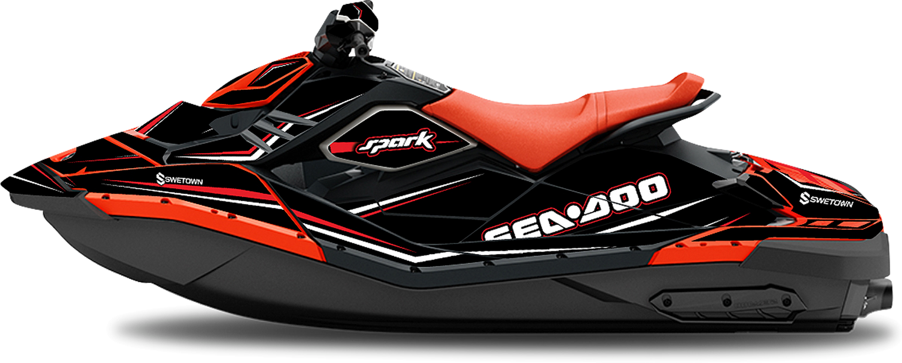 SWETOWN Dekalkit SweTown Sea-Doo Spark Cooker Rød