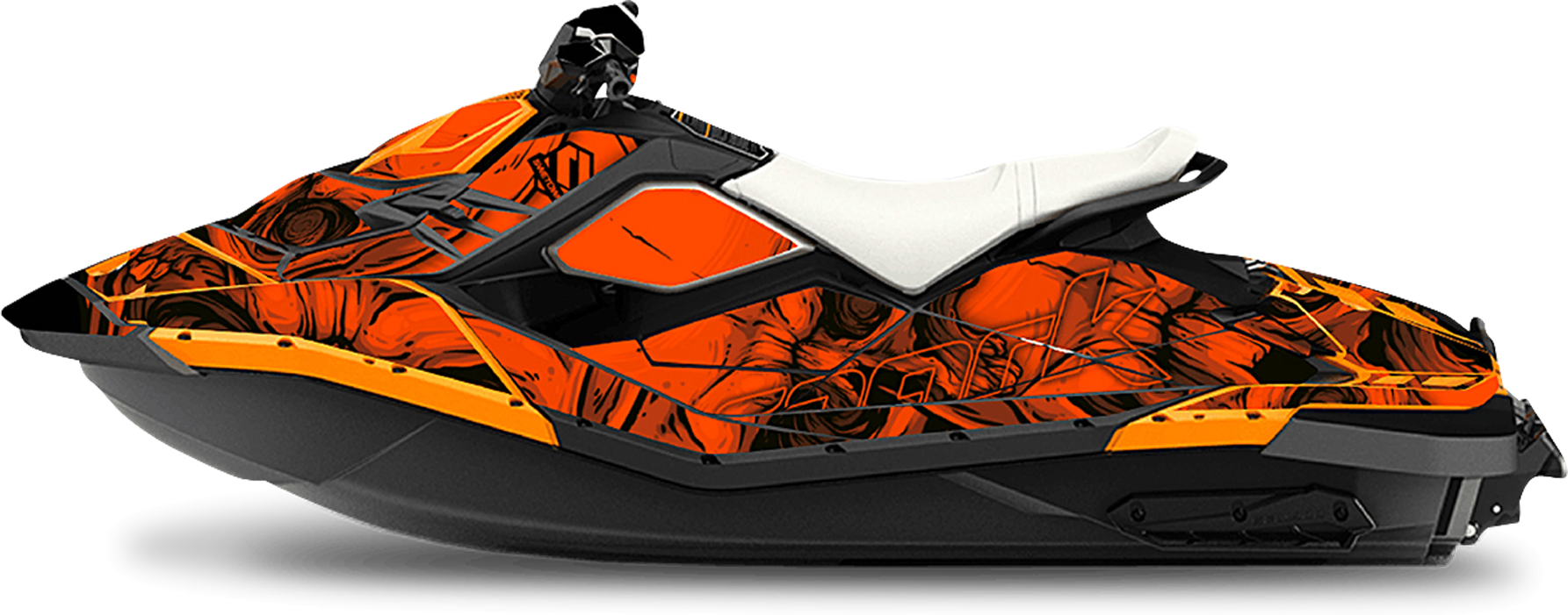 SWETOWN Dekalkit SweTown Sea-Doo Spark Cranio Oransje