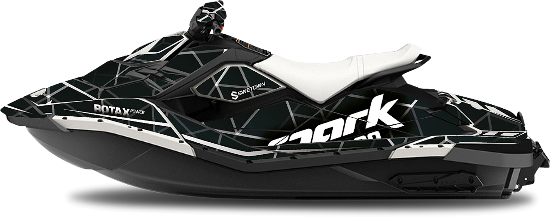 SWETOWN Dekalkit SweTown Sea-Doo Spark Parker Hvit