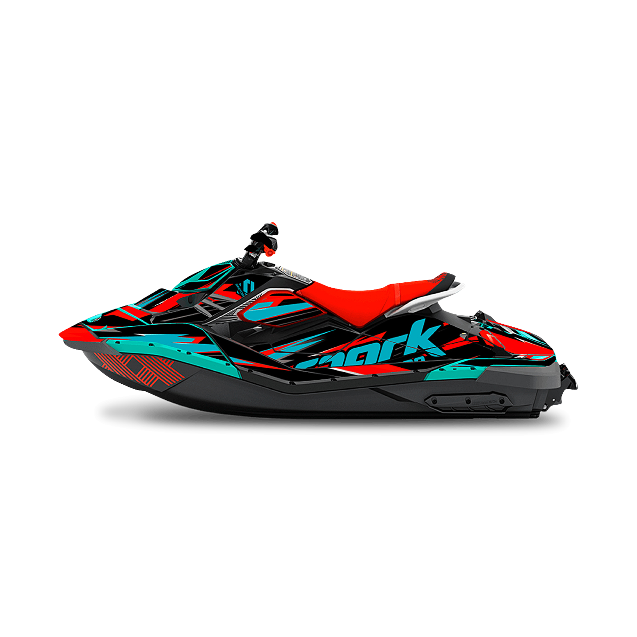 SWETOWN Dekalkit SweTown Sea-Doo Spark Quin Rød-Turkis