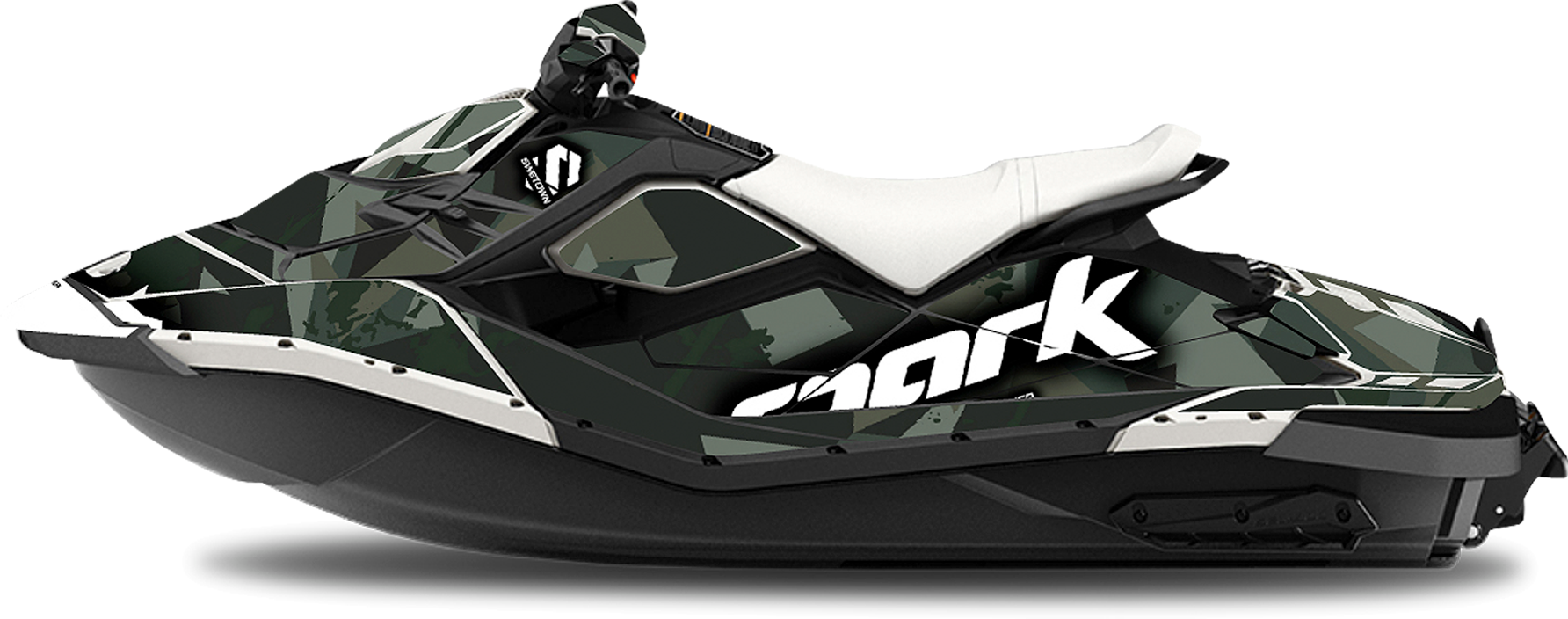 SWETOWN Dekalkit SweTown Sea-Doo Spark Fury Hvit