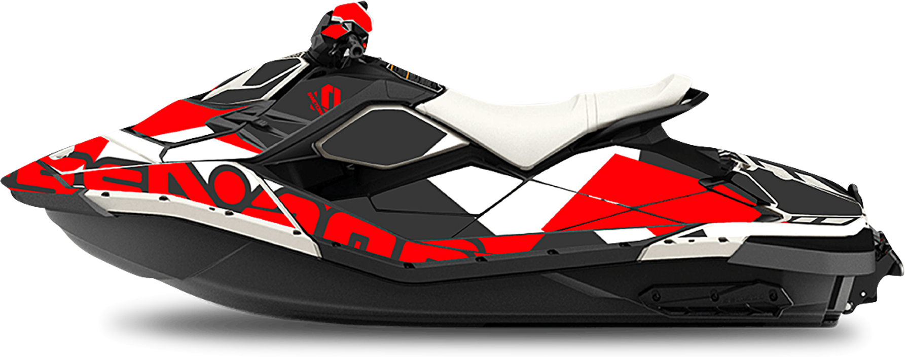 SWETOWN Dekalkit SweTown Sea-Doo Spark Jagger Rød