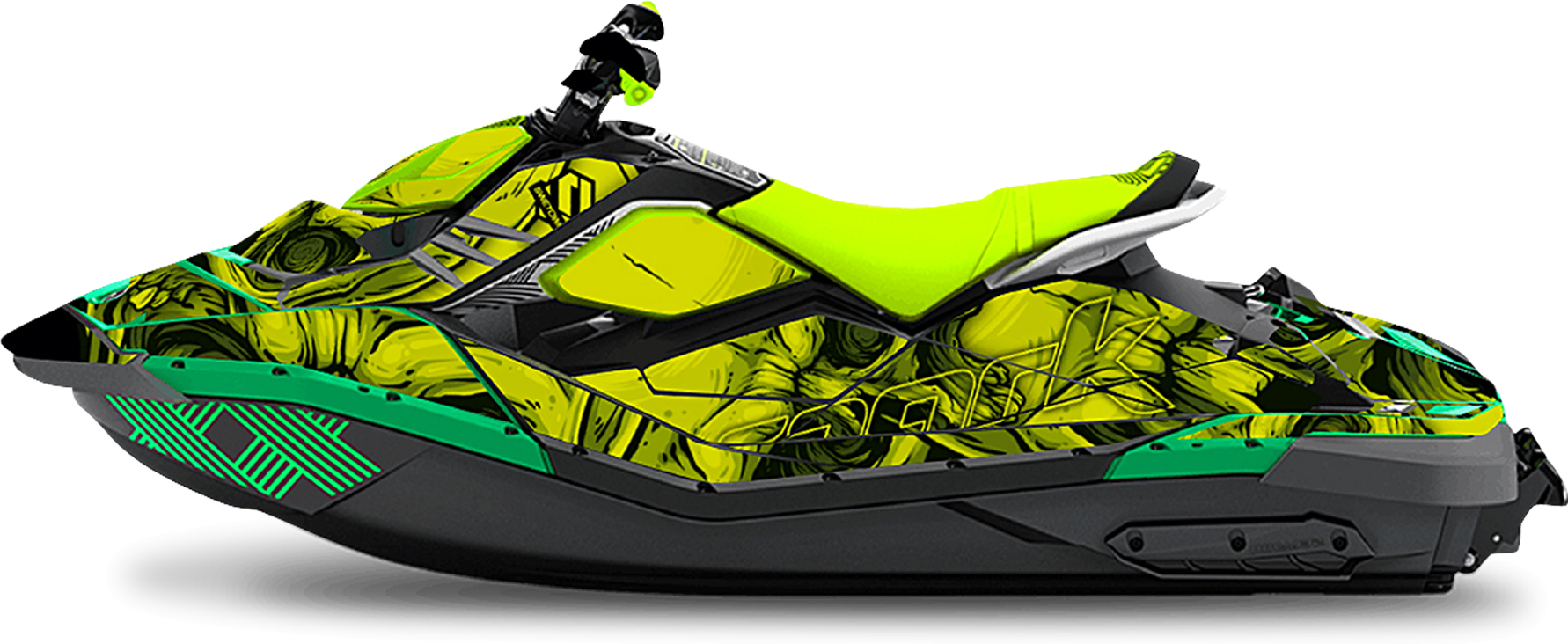 SWETOWN Dekalkit SweTown Sea-Doo Spark Cranio Lime-Pære