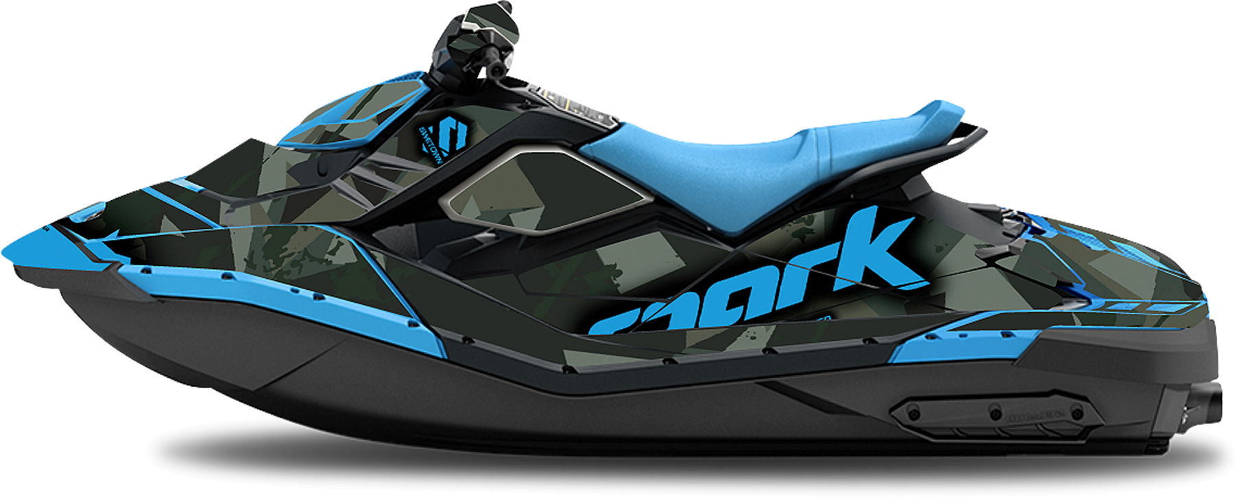 SWETOWN Dekalkit SweTown Sea-Doo Spark Fury Blå