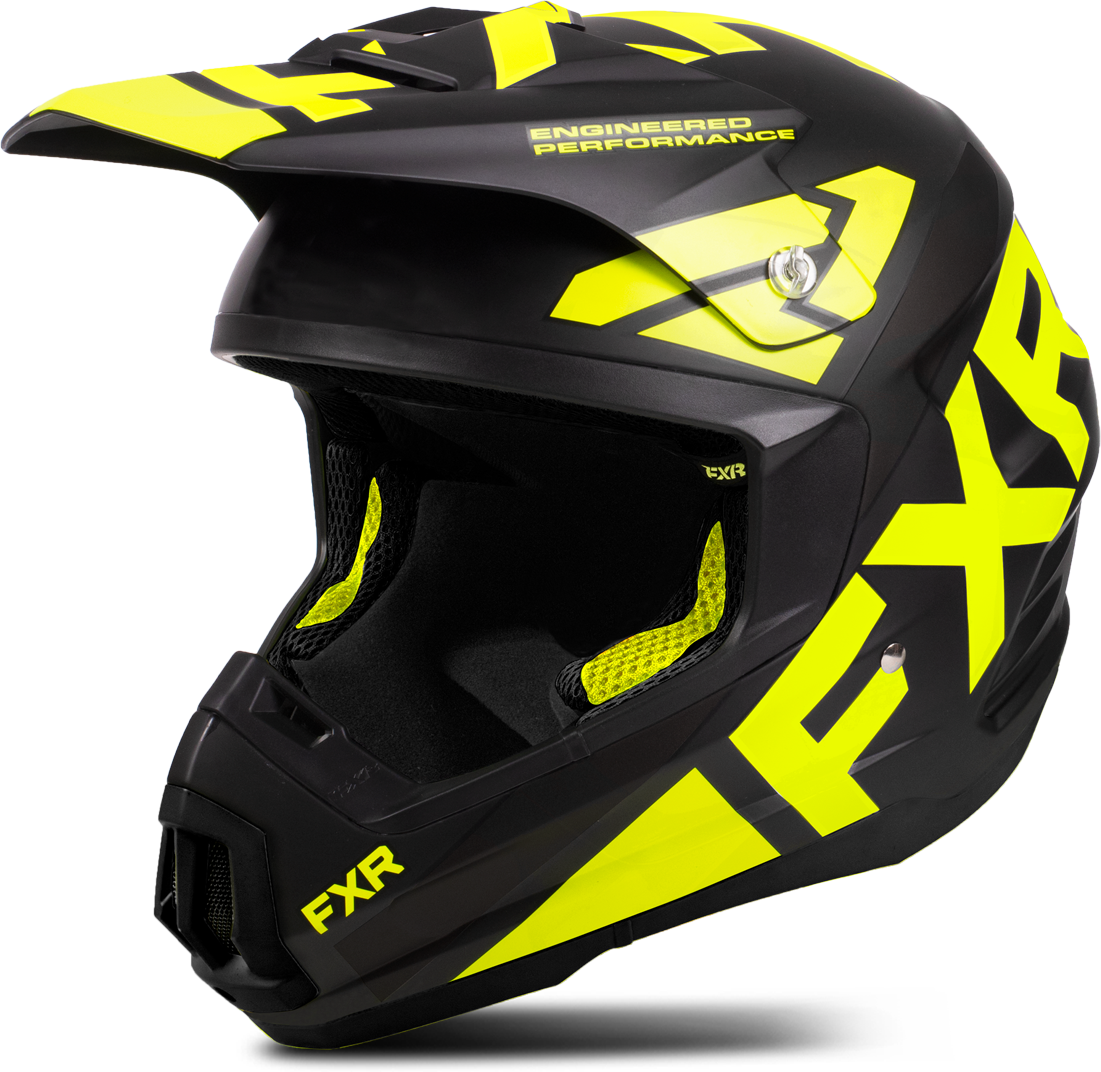 FXR Snøscooterhjelm FXR Torque Team Svart-HiVis