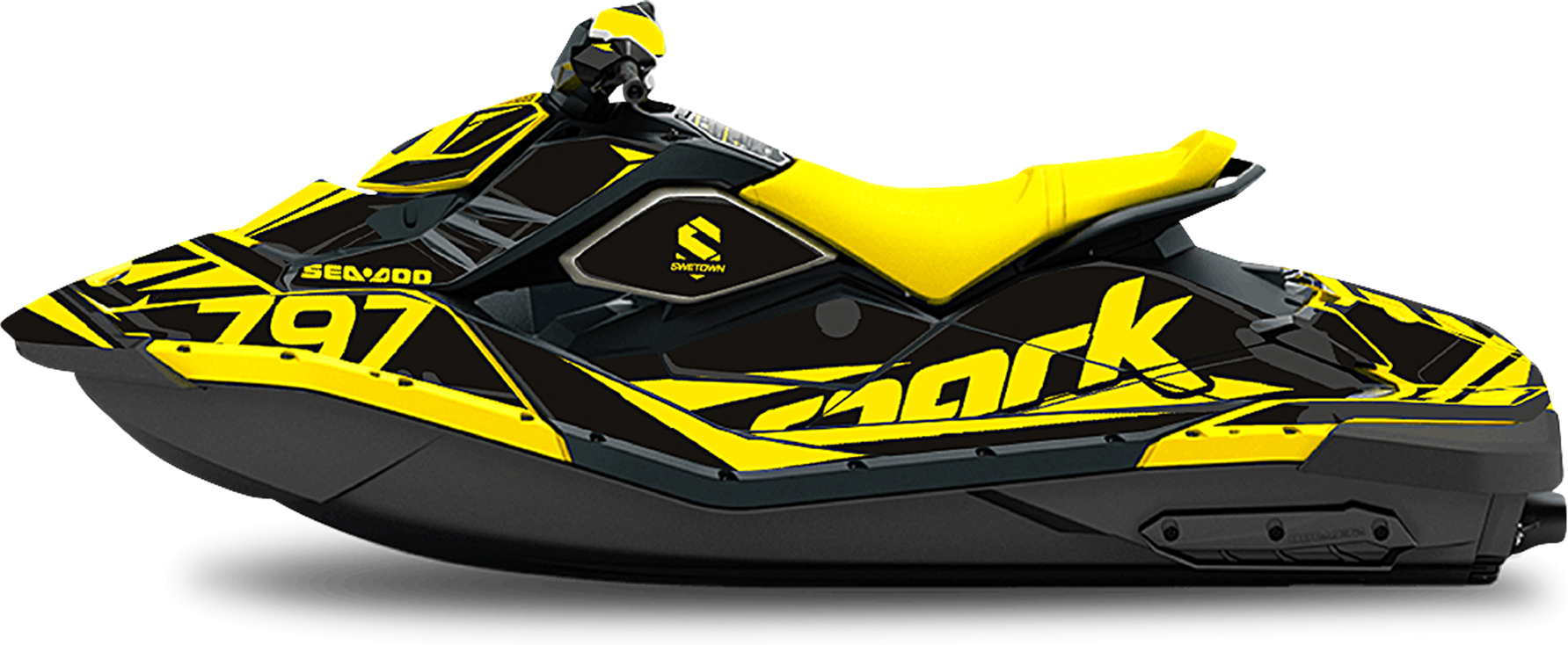 SWETOWN Dekalkit SweTown Sea-Doo Spark 797 Gul