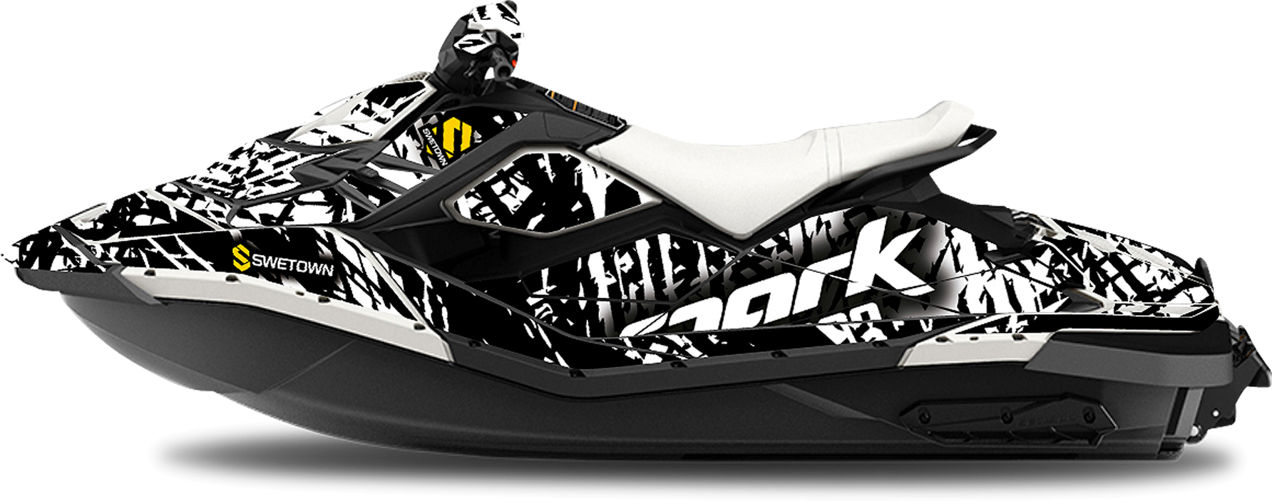 SWETOWN Dekalkit SweTown Sea-Doo Spark Immortalized Hvit