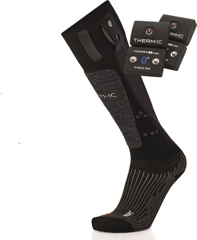 Therm-ic Powersock Set Heat Uni + S-Pack 700B V2 Sort