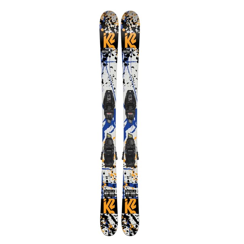 K2 Skis Junior's Poacher + Fdt 4.5 Set Flerfarget
