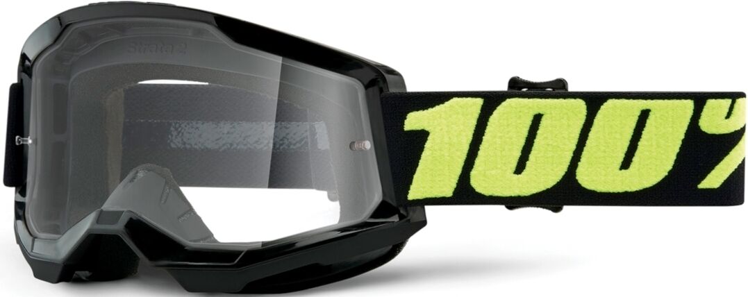 100% Strata II Upsol Motocross briller en størrelse Svart Gul