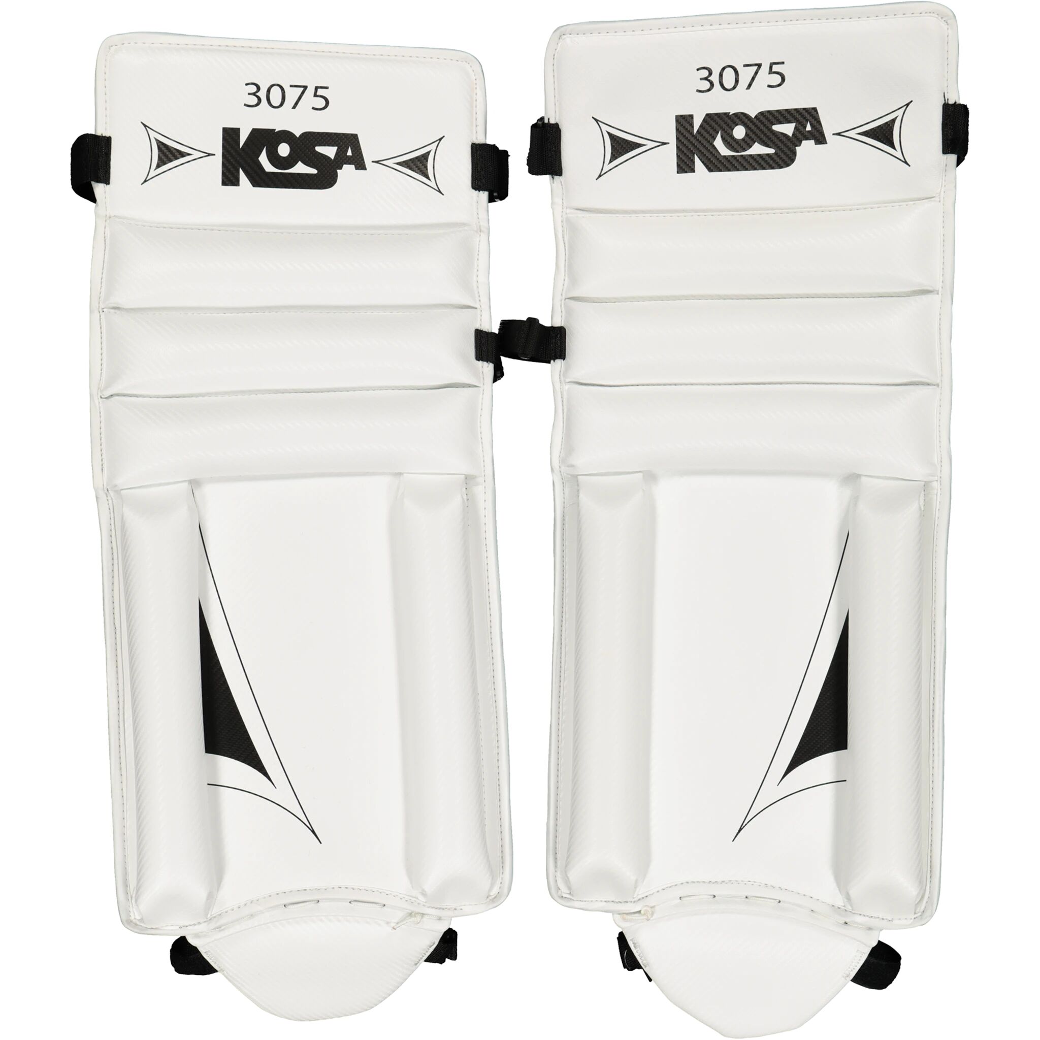 Kosa Bandy Goal Keeper Protection 3075-20, beinbeskyttelse senior 75 BLACK/WHITE