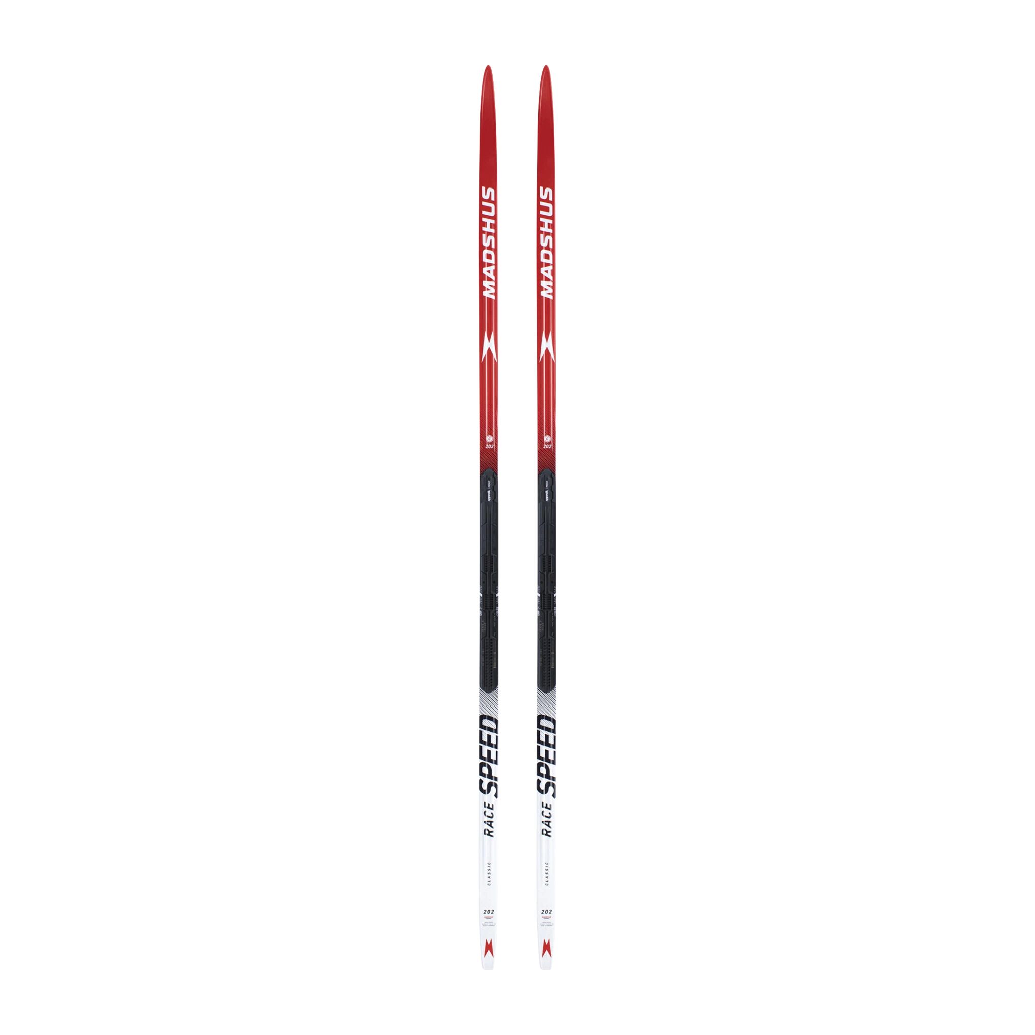 Madshus XC Skis Race Speed Classic 21/22, klassiskski herre 207/100-110+ Red/ Black/ White