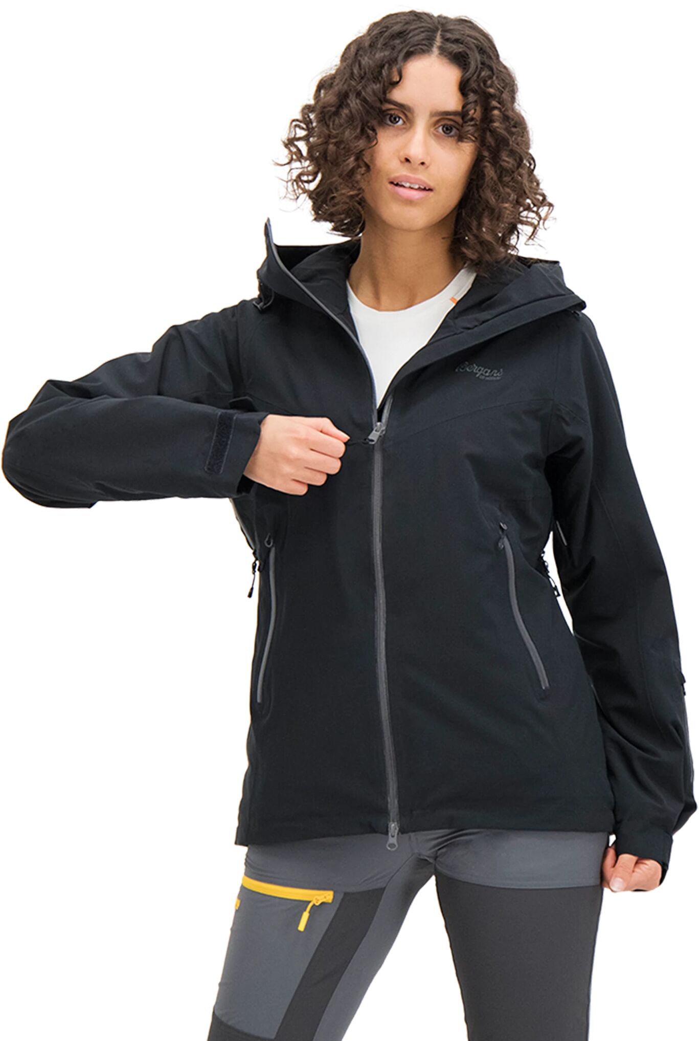 Bergans Oppdal Insulated Jacket, skijakke dame XS Black/SolidCharcoal