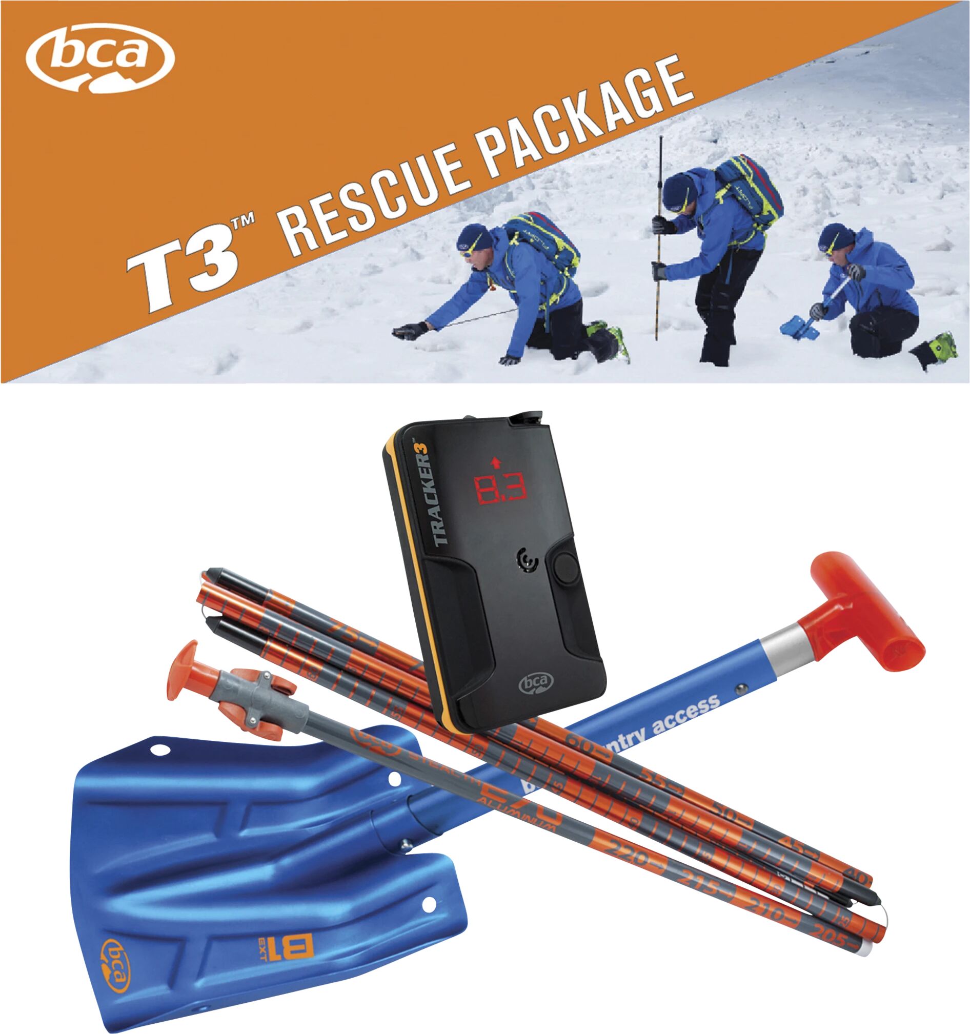 BCA Tracker 3 Avalanche Rescue Package 21/22, skredpakke One Size STD