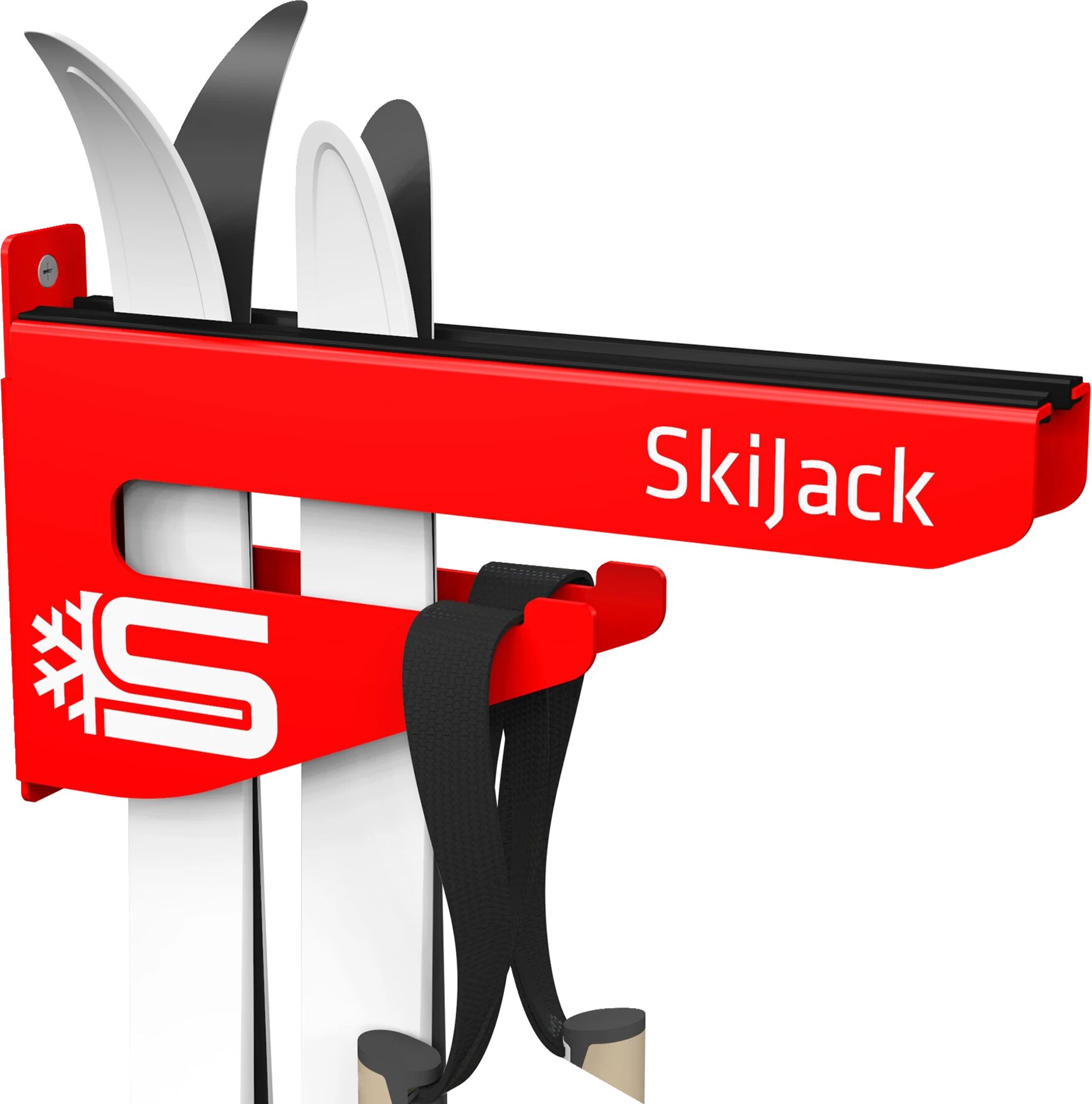 SkiJack Skihanger Wall Red 300 mm 21/22, skiopphengskroker 300mm RED