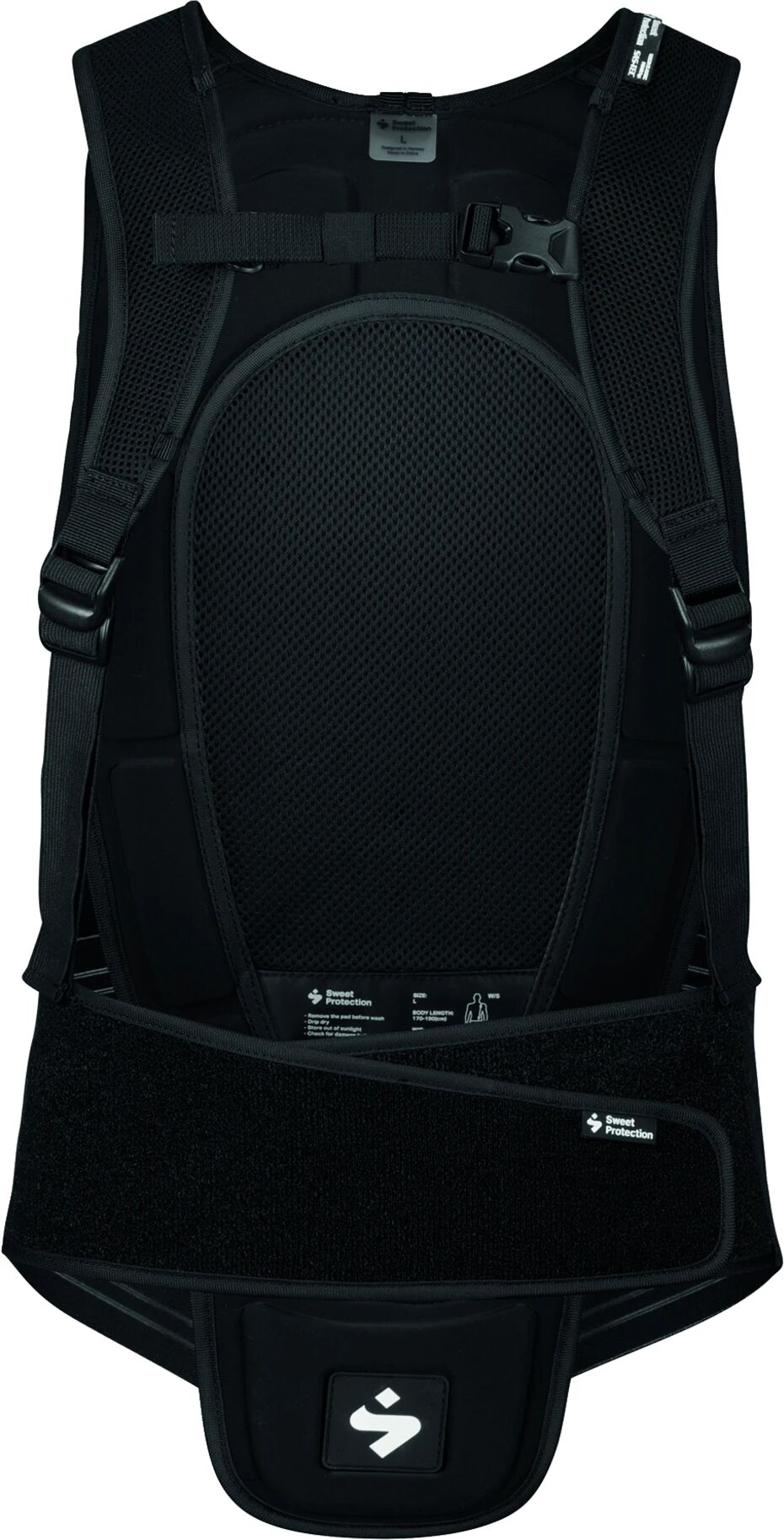 Sweet Protection Back Protector 20/21, ryggbeskyttelse herre  S TRUE BLACK