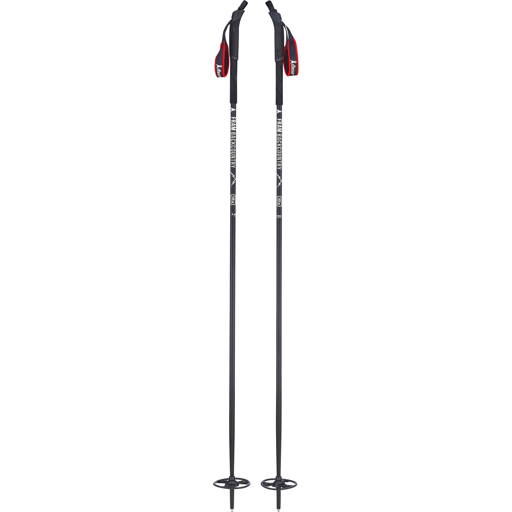 Åsnes BC Poles Fram 21/22, fjellskistav unisex  130 BLACK