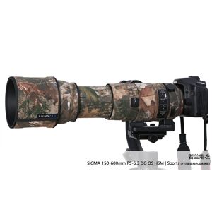 Rolanpro Objektivskydd för Sigma 150-600mm F5-6.3 DG OS HSM Sports   Kamoflagefärgad   Skyddar objektivet