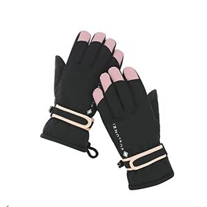 Générique Gloves Compatible with Motorcycle Blue Warm Gloves Women Winter Outdoor Sports Skiing Riding Cold Resistant Touch Phone Slip Warm Gloves Latex Gloves S Black (Black, One Size)