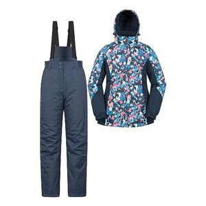 Mountain Warehouse Womens Ski Jacket & Pants Set - Padded Insulation, Snowskirt, Zipped pockets & Adjustable Hood - Best for Autumn, Winter, Outdoors & Travelling Teal 20