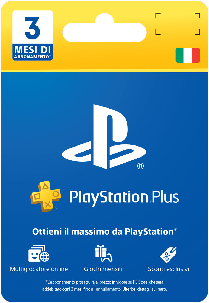 Sony PlayStation Plus Card 3 Mesi