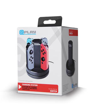 @play Piattaforma Ricarica Joy-Con Nera