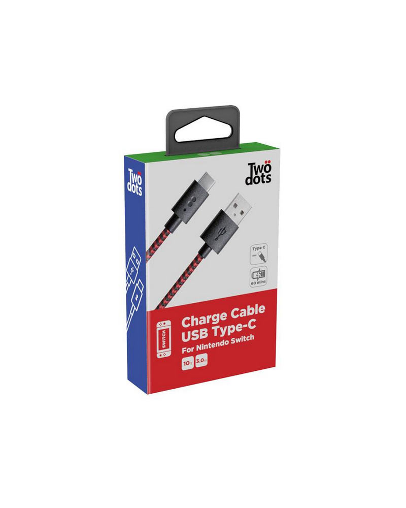 Switch Cavo di Ricarica Two Dots USB Type-C 3m (Nintendo )