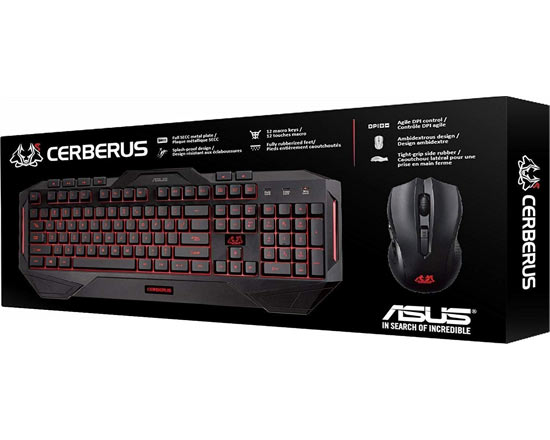 Asus Kit Tastiera e Mouse Gaming Cerberus Combo Kit