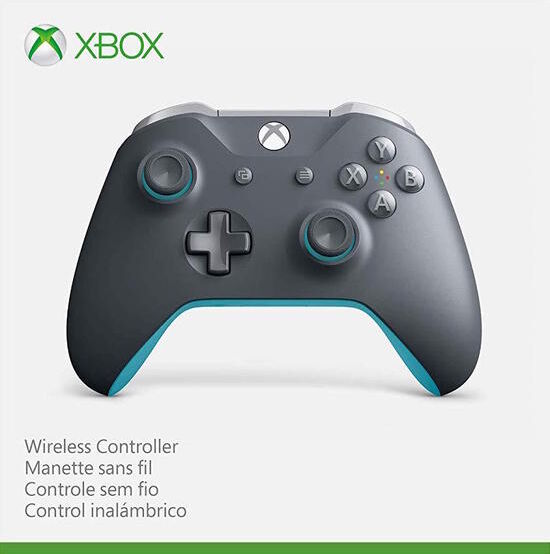 Microsoft Controller Wireless Grigio e Blu