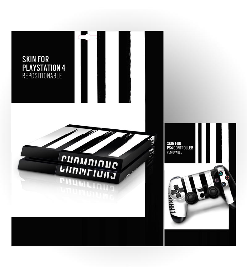 PS4 Skin PlayStation 4 Console e Controller Juventus