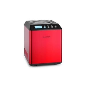 GENERIQUE Klarstein Vanilla Sky Machine à crème glacée compresseur 2l 180W acier -rouge - Publicité