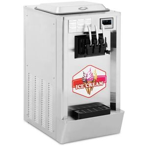 Royal Catering Macchina per gelato soft - 1.550 W - 23 l/h - 3 gusti -  RCSI-18